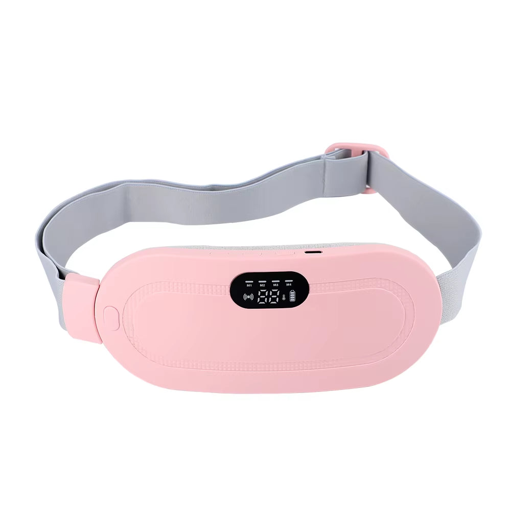 Menstrual Heating Pad Abdominal Massager Warm Palace Belt Waist Vibration Massage Device for Cramps Period Pain Relief Dorpship