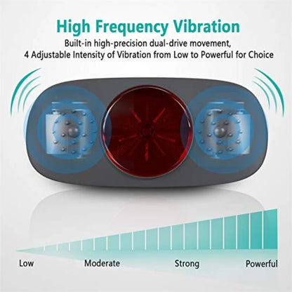 Wireless Slimming Belt Abdominal Massager Portable Weight Loss Machine with 4 Vibration Massage Modes Heating Improve Blood Flo