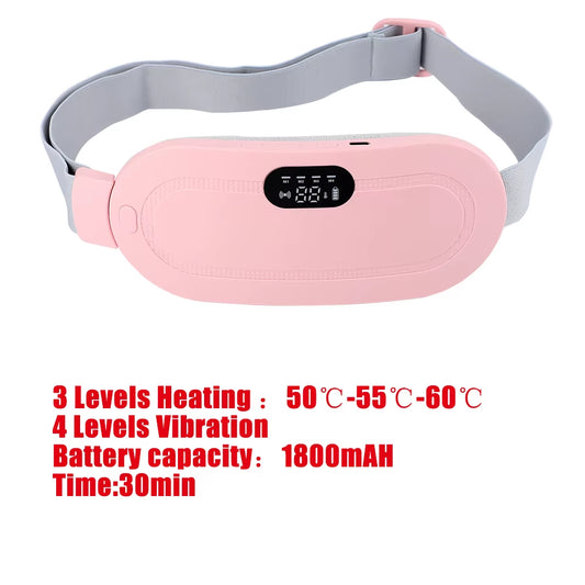 Menstrual Heating Pad Abdominal Massager Warm Palace Belt Waist Vibration Massage Device for Cramps Period Pain Relief Dorpship