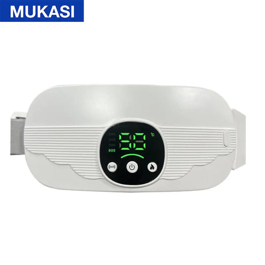 Menstrual Heating Pad Smart Warm Palace Belt Waist Vibration Massage Device Abdominal Massager for Cramps Period Pain Relief