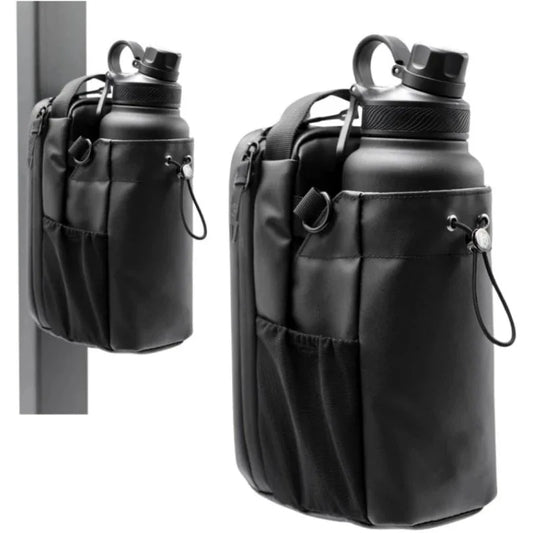 Premium Magnetic Gym Water Bottle Holder Sports Crossbody Bag Leakproof Sweatproof Workout Pouch