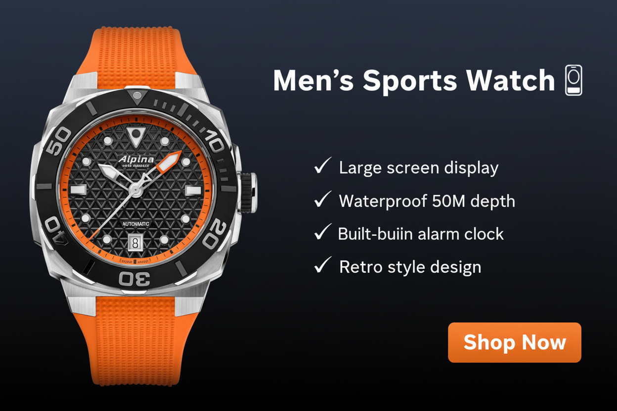 Men's Sports Watch Banner