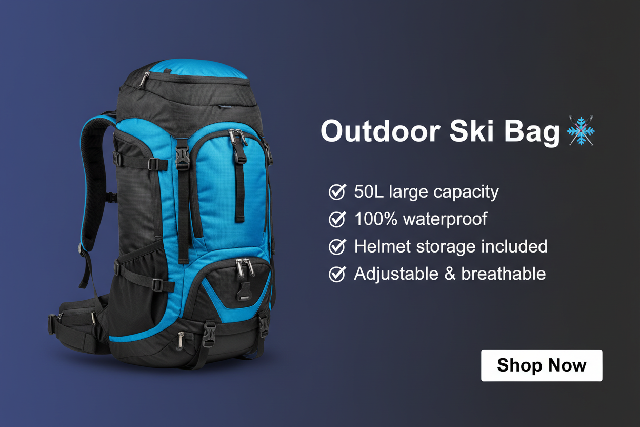 Outdoor Ski Bag Banner